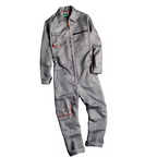 Men's Long-Sleeved Overalls Jumpsuit with Zipper Pockets - Fashionable Workwear